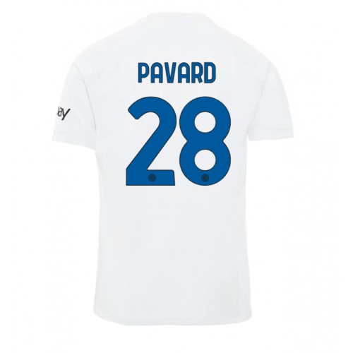 Dres Inter Milan Benjamin Pavard #28 Gostujuci 2023-24 Kratak Rukav